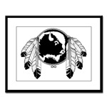 First Nations Metis Native Art Framed Prints