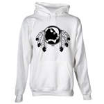 First Nations Hooded Sweatshirt Native art Women's Native Art Gifts & Shirts First Nations Womens Gifts & Shirts art & design by Canadian Metis Artist / Designer Kim Hunter custom imprinted First Nations gifts & apparel available.