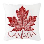 Canada Throw Pillows Microsuede Burlap Woven and Canvas Canada Throw Pillows Souvenir Collections