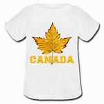 Baby Canada Souvenir T-Shirts Short Sleeve Canada Baby Shirts