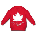 Canada Souvenir Baby Hoodie / Hooded Sweatshirt Cute Baby Canadian Maple Leaf Hoodies for Toddlers Baby Boy & Baby Girl Canada Souvenir Hoodies
