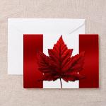 Canadian Flag Greeting Cards (Pack of 6)