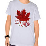 Kid's Canada Souvenir T-shirts Toddler's & Kid's Short Sleeve Canada Shirts Customizable Canada Souvenir Shirts & Gifts