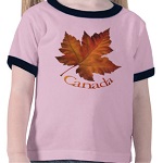 Autumn Canada Souvenir Shirts Canada Maple Leaf Souvenir Shirts Baby Collection 