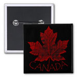 Retro Canada Buttons Canada Maple Souvenir Button Collection 