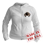 First Nations Art Jr. Hoodie Women's Native Art Gifts & Shirts First Nations Womens Gifts & Shirts art & design by Canadian Metis Artist / Designer Kim Hunter custom imprinted First Nations gifts & apparel available.
