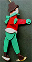 Classic Skaters Handmade Wooden Christmas Decorations Traditional Wooden Handcrafted Winter Skaters Christmas Ornaments 