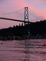 Lions Gate Bridge Photo Vancouver BC Canada 