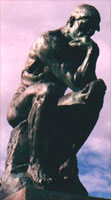 Rodin's Thinker Bronze Sculpture Photograph, Sculpture, nude,Paris, France, Rodin, Museum, Rodins Thinker, Nude Bronze Sculpture