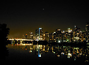 Cityscape at Night Vancouver BC Coal Harbour Photograph