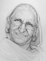 Elder Pencil Portrait from Photographs Vancouver Canada 