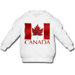 Canada Flag Baby Hoodie / Hooded Sweatshirt Baby Canadian Maple Leaf Souvenir Shirts for Toddlers Baby Boys & Baby Girls Canada Souvenir Hoodies