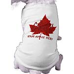 Canada Dog T-shirts Canada Maple Leaf Souvenir Pet Shirts