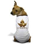 Gold Medal Canada Dog Shirts Canada Team Pet Shirts