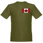 Canada Souvenir Organic T-shirt Men's Canada Souvenir Shirts Ecofriendly