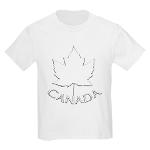 Kid's Canada Maple Leaf T-shirts Canada Souvenir Kid's Shirts