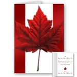 New Canada Flag Cards Personalized or Blank Canada Souvenir Greeting Cards Personalized Souvenir Cards Canada Invitations