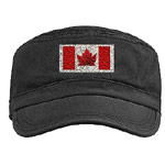 Canada Souvenir Military Cap Canada Caps & Gifts Cool Canada Flag Military Caps & Gifts Canada Flag Art Caps