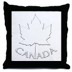 Canada Throw Pillows Microsuede Burlap Woven and Canvas Canada Throw Pillows Souvenir Collections 
