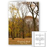 New York Cards Personalized Autumn NY Central Park Cards Invitations