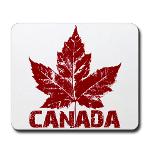 Cool Canada Souvenir Mousepads Retro Maple Leaf 