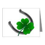 Lucky Shamrock Greeting Cards Lucky Irish Greeting Cards for Men Women Boys Girls Lucky Horseshoe & 4 Leaf Clover Cards for Birthdays Invitations Irish Luck Card Art & Design Lucky St. Patrick's Shamrock Cards St. Patrick's Day & Irish Luck Cards & Gifts Online