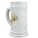 Polar Bear Art Beer Mug Stein Wildlife Drawing