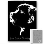 Newfoundlander Dog Cards Blank or Personalized Cards Newfoundlander Dog Art Cards