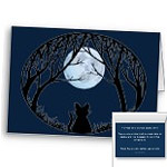 New Cat Cards Personalized Black Cat Art Cards & Black Cat Party Invitations Customize