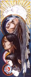 painting Spiritual Native Evolution of Life and Death  Original  Painting. Click on Image for Detail