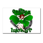 Luck of the Irish Postards Lucky Irish Pinup Cards Cool St. Patrick's Lucky Shamrock Cards for Birthdays Invitations Card Art & Design Sexy Retro Pinup Lucky St. Patrick's Shamrock Cards St. Patrick's Day Cards & Gifts Online