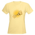 Polar Bear Art Women's Pink T-Shirt Wildlife Art